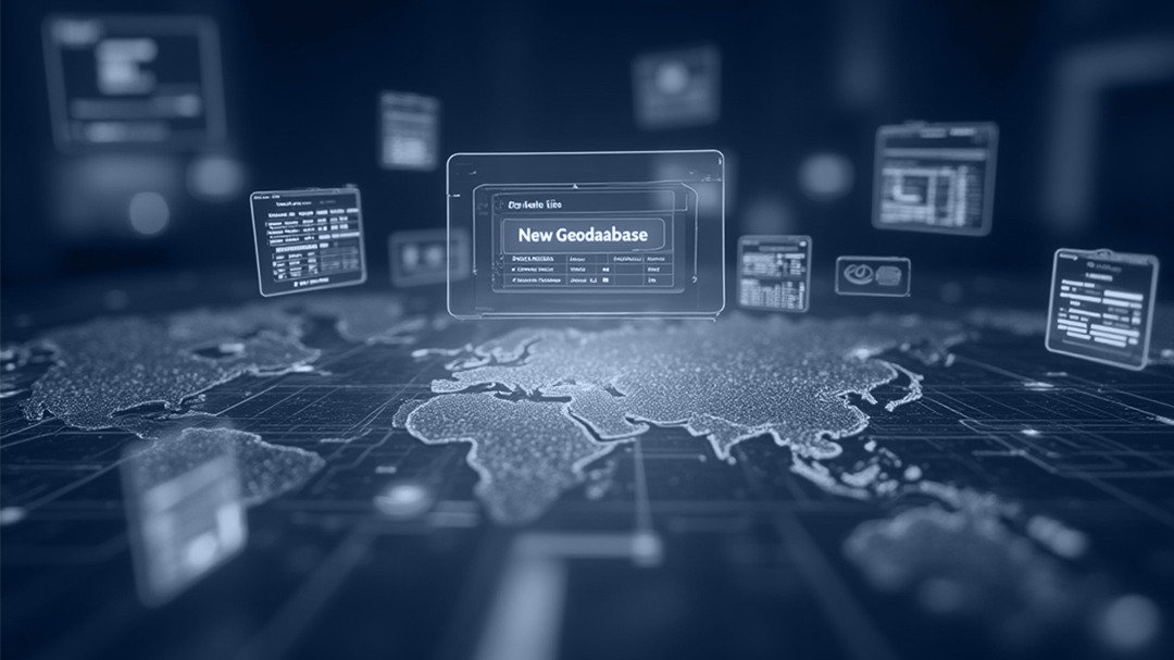 إنشاء قاعدة بيانات جغرافية