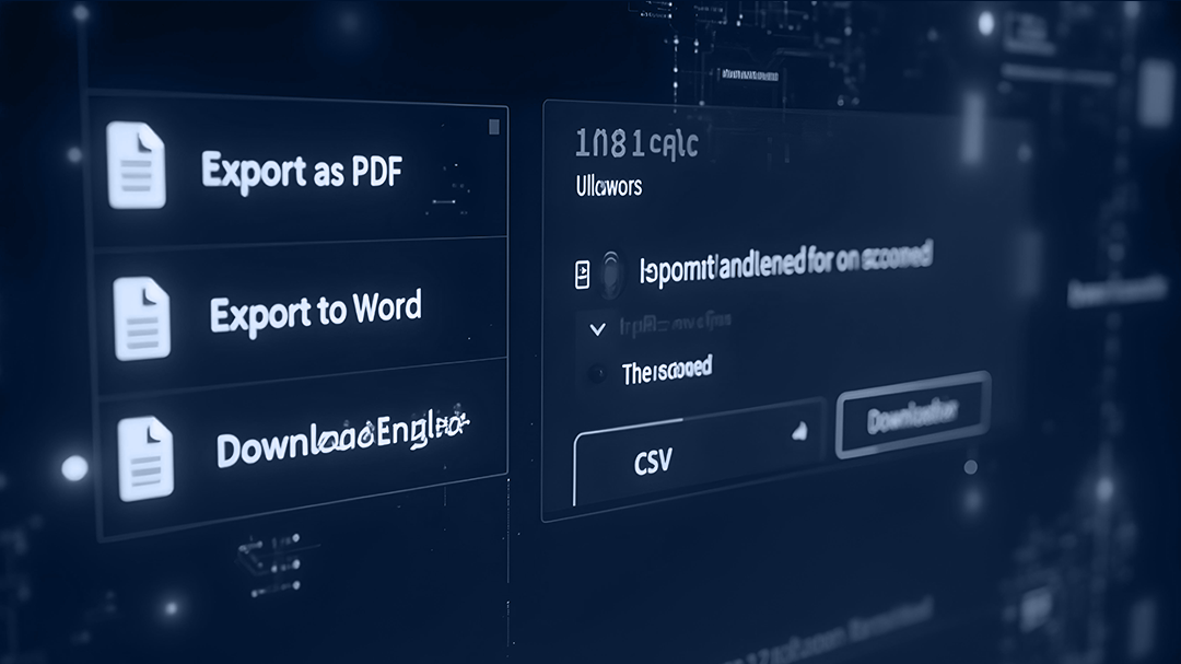 خيارات التصدير